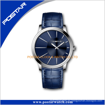 Carpeta azul de dial de cepillo Ginebra reloj de pulsera de cuarzo